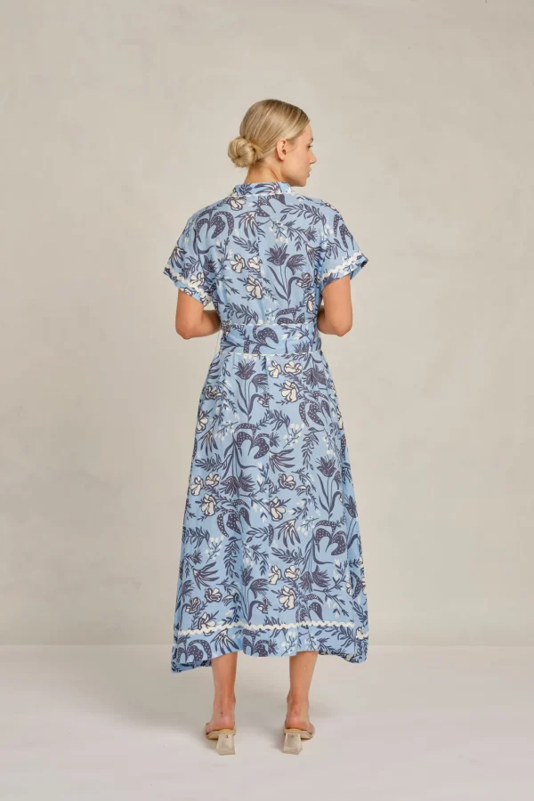 Alessandra Candice Wave Dress Paradise - Cornflower