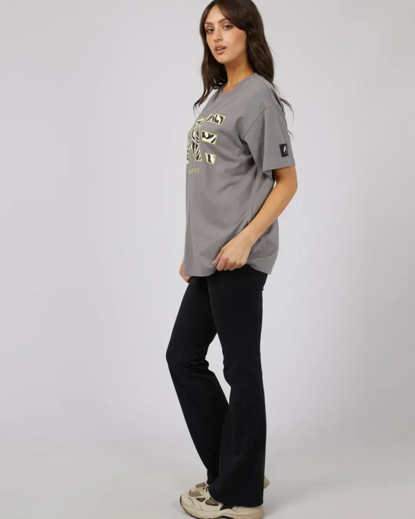 All About Eve Parker Active Tee - Charcoal