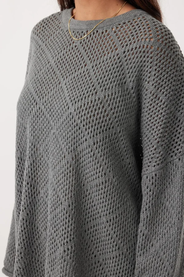 Arcaa Ezra Sweater- Dark Grey Marle