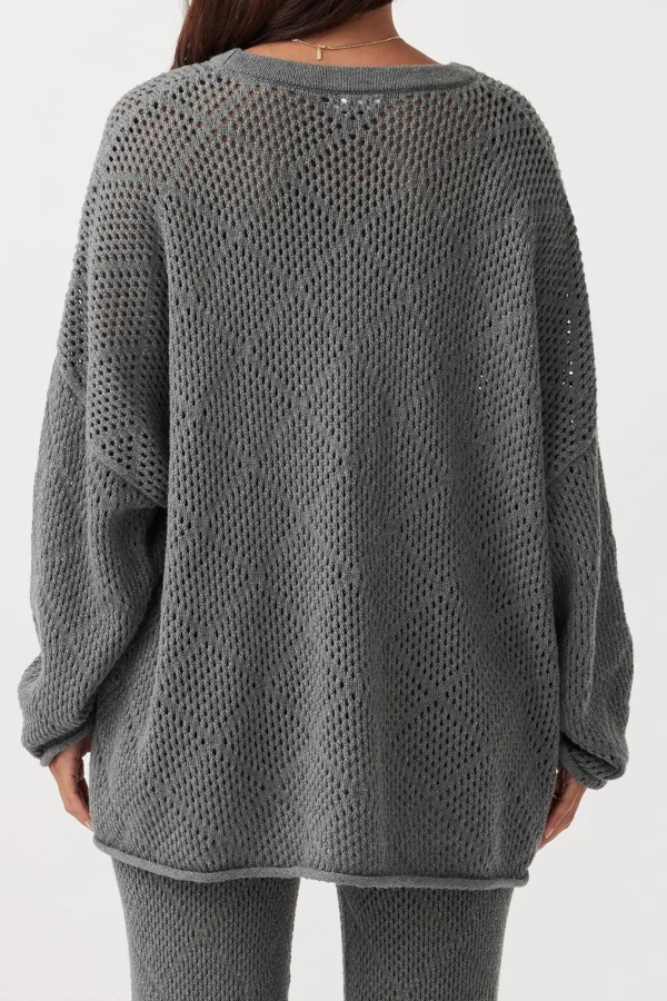 Arcaa Ezra Sweater- Dark Grey Marle