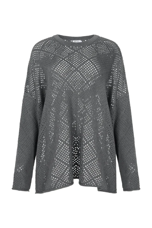 Arcaa Ezra Sweater- Dark Grey Marle