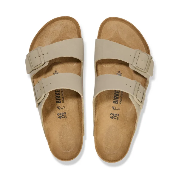 Birkenstock Arizona Faded Khaki Birko-Flor - Narrow