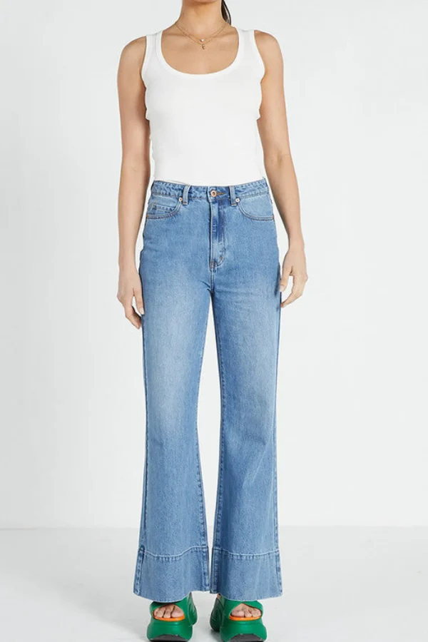 Bohemian Traders Flared Jean - Light Blue