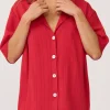 Cartel & Willow Lara Knit Top - Cherry