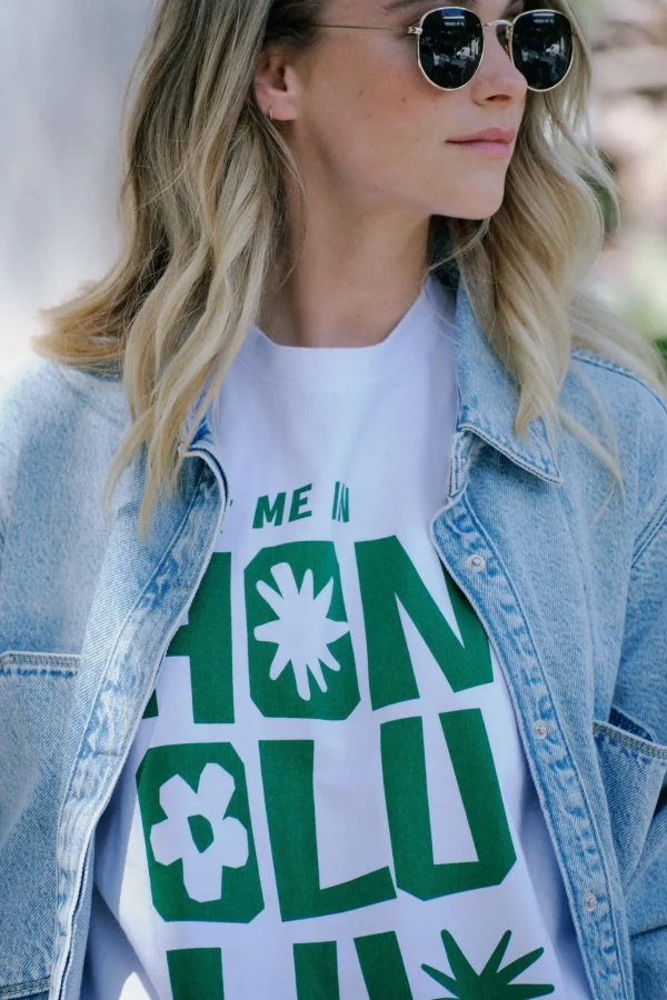 Ceres Boyfriend Tee - Honolulu Winter Green