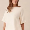 Ceres Life Boxy Knit Tee- Eggshell
