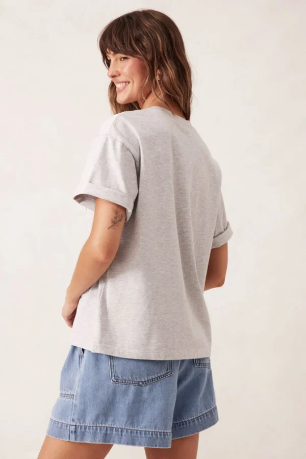 Ceres Life Boyfriend Tee- Cloud Marle/Ceres 86