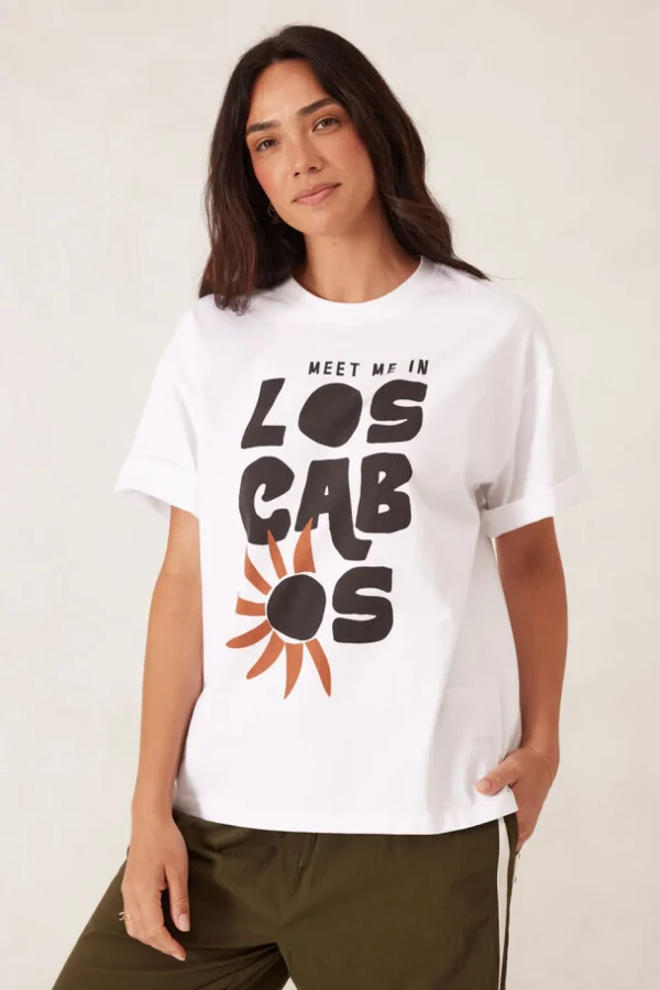 Ceres Life Boyfriend Tee - Los Cabos White