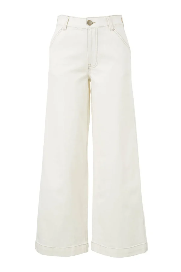 Ceres Life Classic Wide Leg Jean - Fresh Ecru