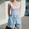 Ceres Life Relaxed Everyday Short - Vintage Blue Denim