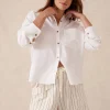 Ceres Life Relaxed Pocket Shirt- White