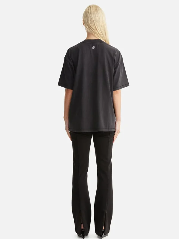 Ena Pelly Chloe Oversized Tee - Vintage Black