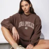 Ena Pelly Classic Collegiate Sweatshirt - Mocha