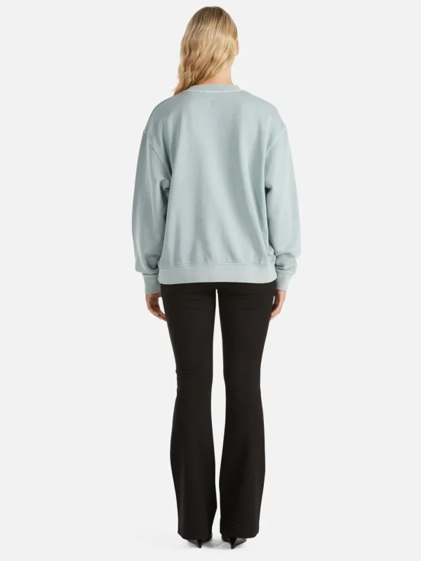 Ena Pelly Lilly Oversized Sweater City - Seafoam Wash
