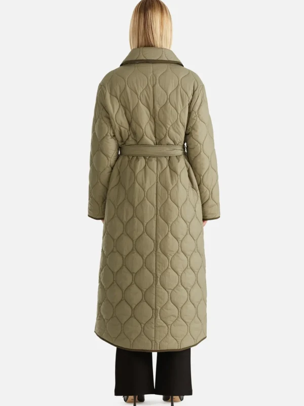 Ena Pelly Louise Quilted Puffer Jacket - Hunter Green