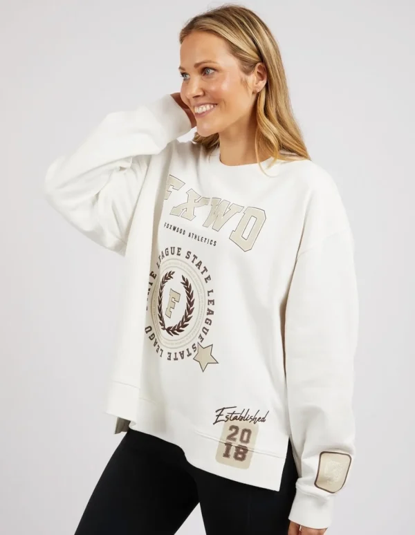 Foxwood Get There Crew - Vintage White