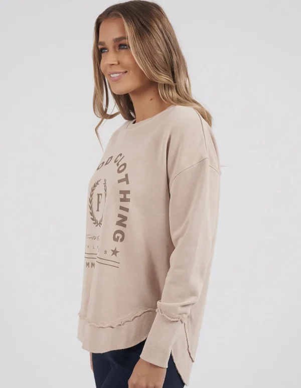 Foxwood Medalion Crew - Oatmeal