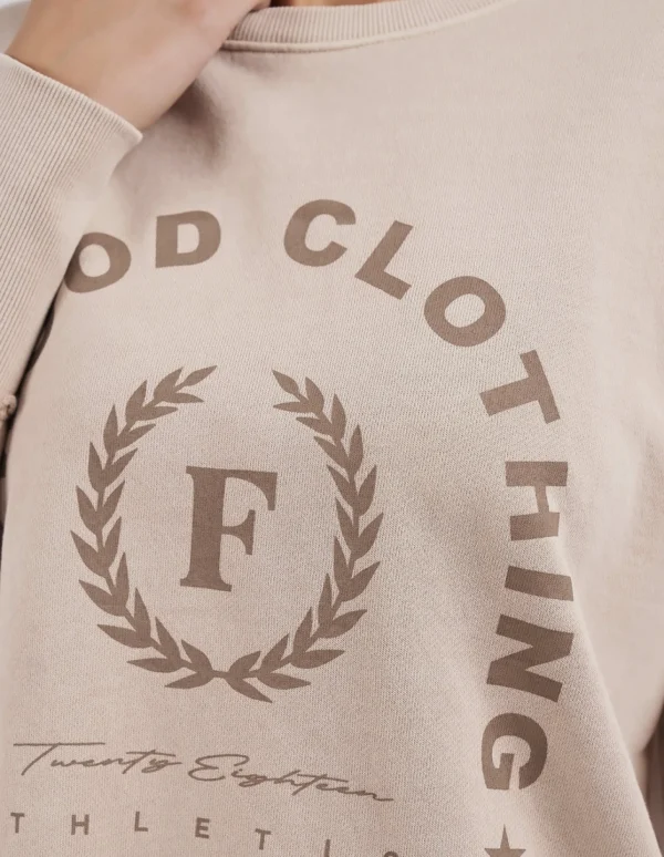Foxwood Medalion Crew - Oatmeal