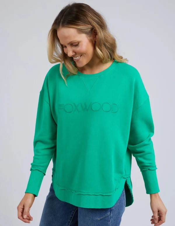 Foxwood Simplified Crew - Bright Green