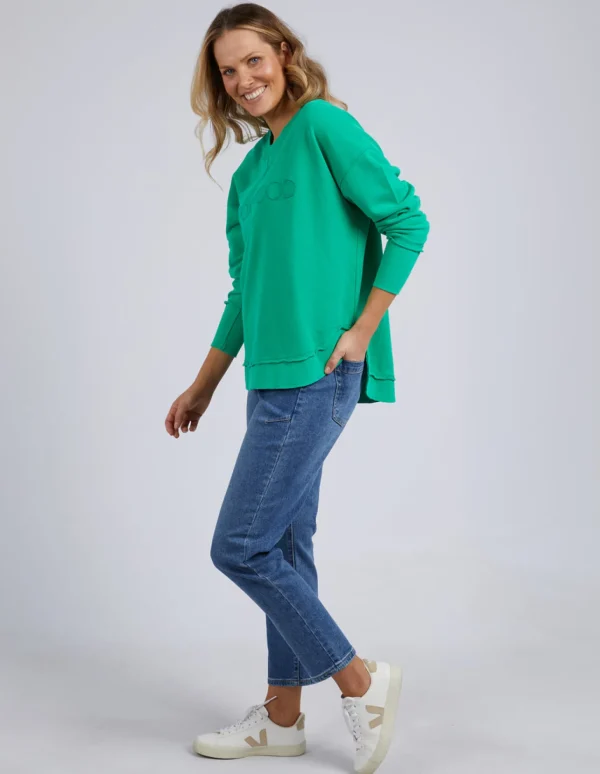 Foxwood Simplified Crew - Bright Green