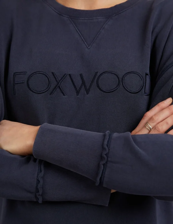 Foxwood Simplified Crew- Washed Navy
