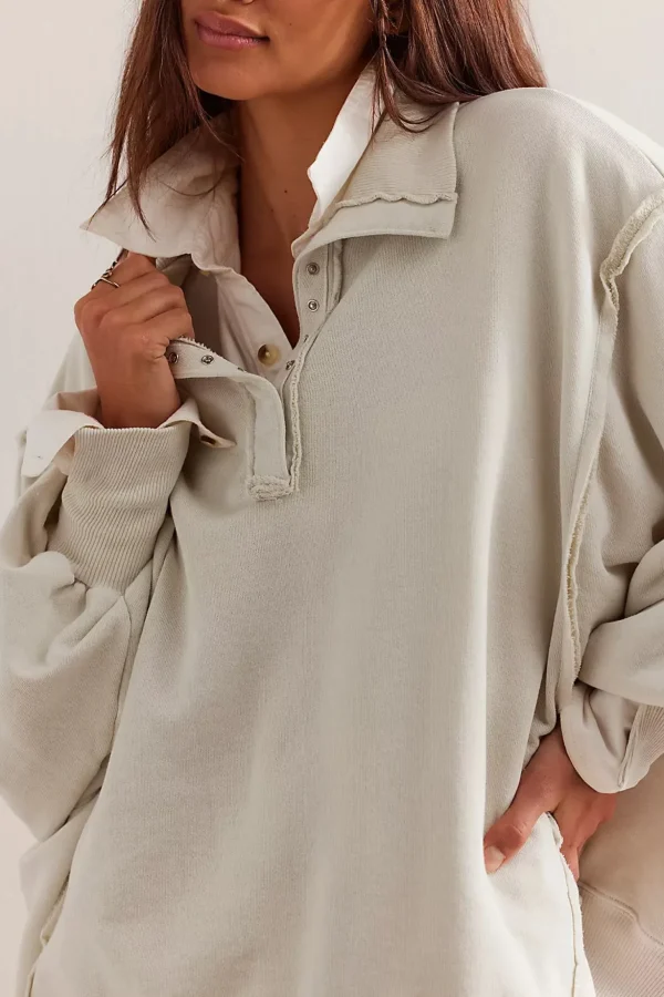 Free People Camden Henley - Grey Opal