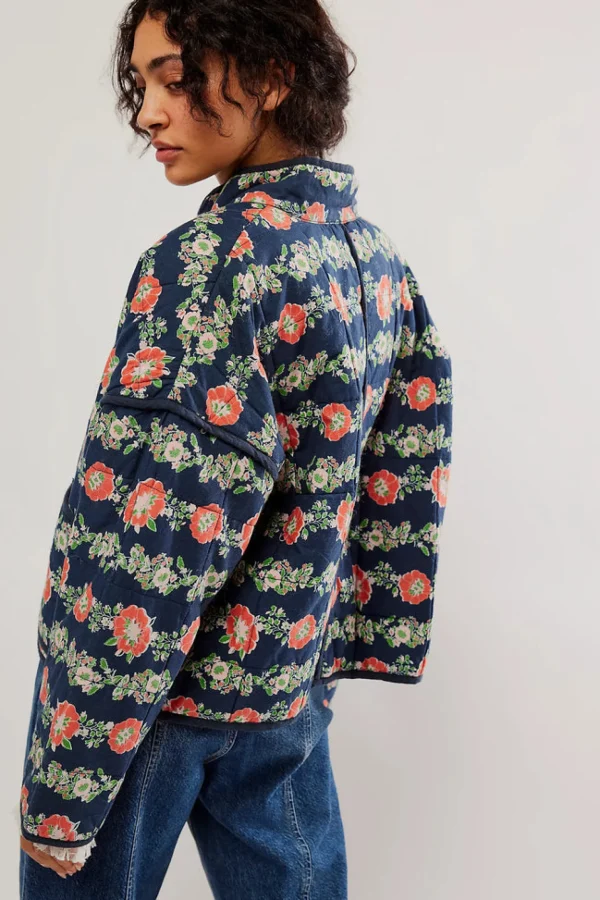 Free People Chloe Jacket- Dusk Combo