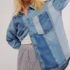 Free People Mountain Roads Shirt - Indigo Mixed