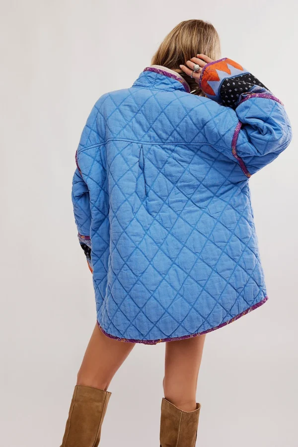 Free People Winnie Jacket - Blue Combo