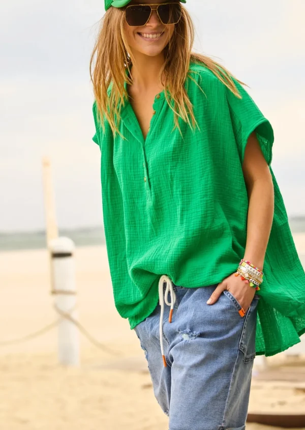 Hammill & Co Island Soul Shirt - Emerald