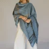 Hobo & Hatch Aztec Poncho- Denim