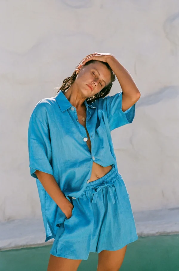 Hobo & Hatch Breeze Shirt - Ocean