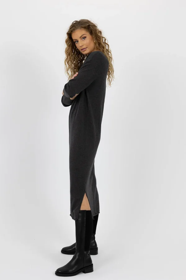 Humidity Elena Dress - Charcoal