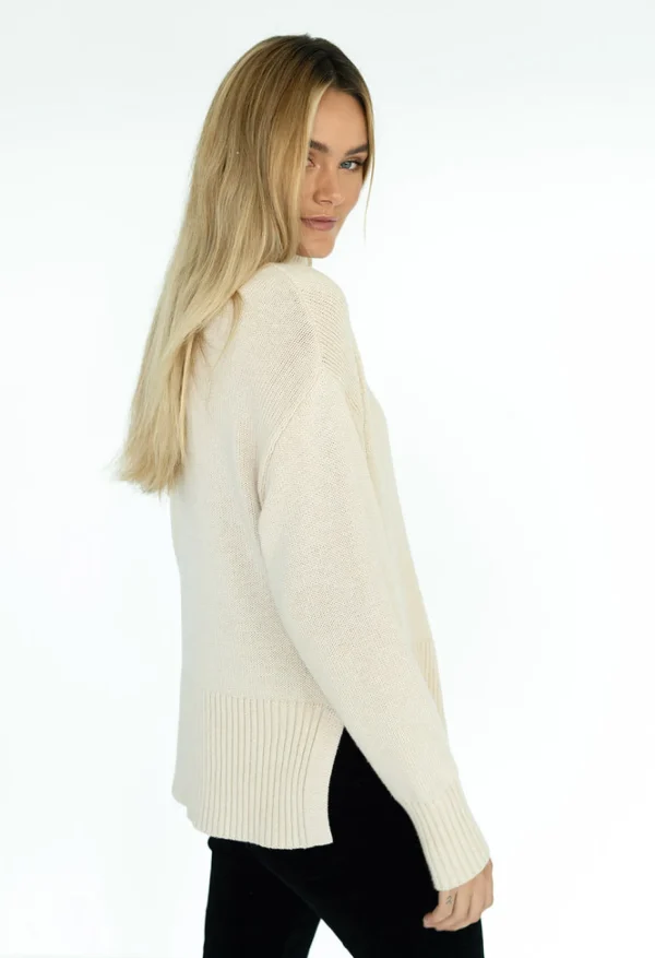 Humidity Gabriel Zip Jumper - Sand