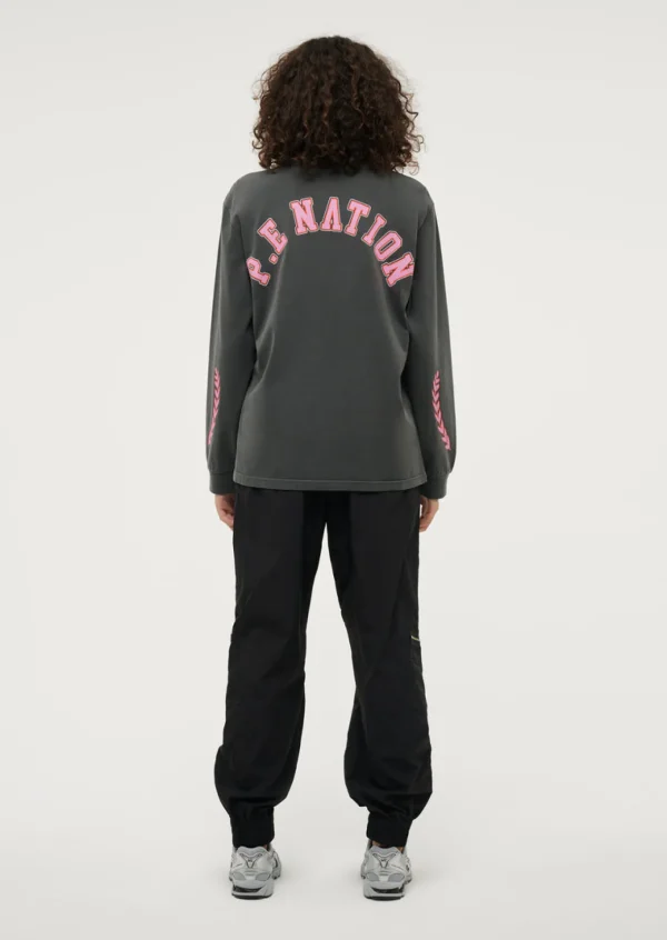 P.E Nation Phoenix Long Sleeve Tee - Washed Dark Shadow