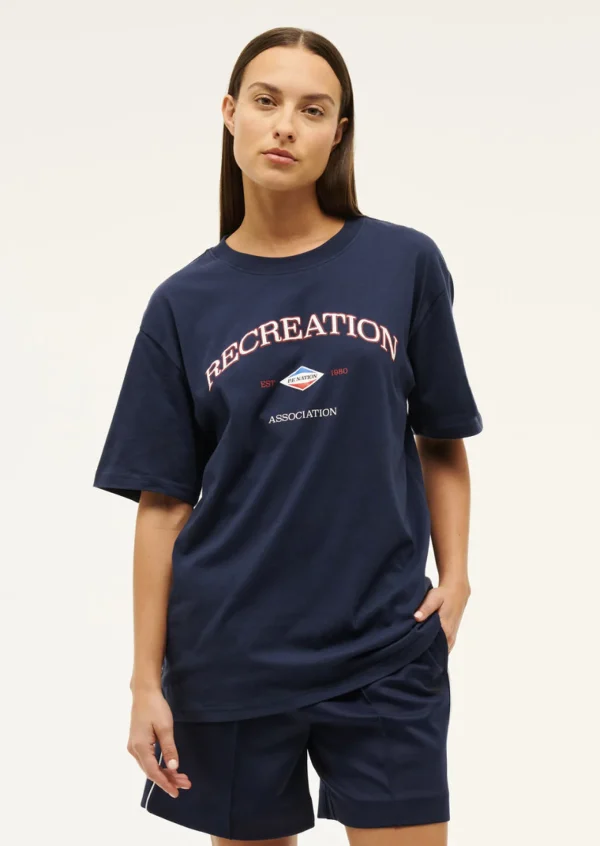 P.E Nation Recreation Tee - Dark Navy Blue