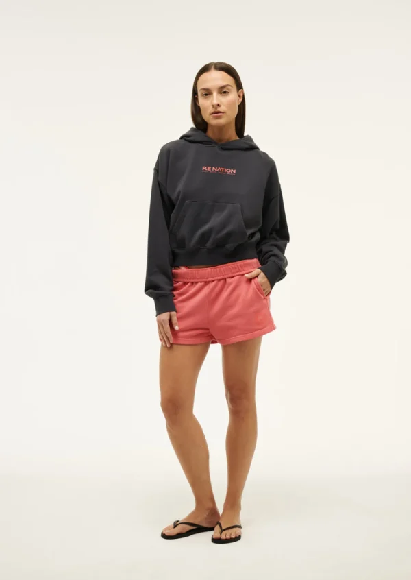 P.E Nation Transition Hoodie - Washed Ebony