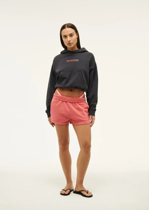 P.E Nation Transition Hoodie - Washed Ebony