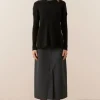 Pol Fitch Ribbed Knit - Black