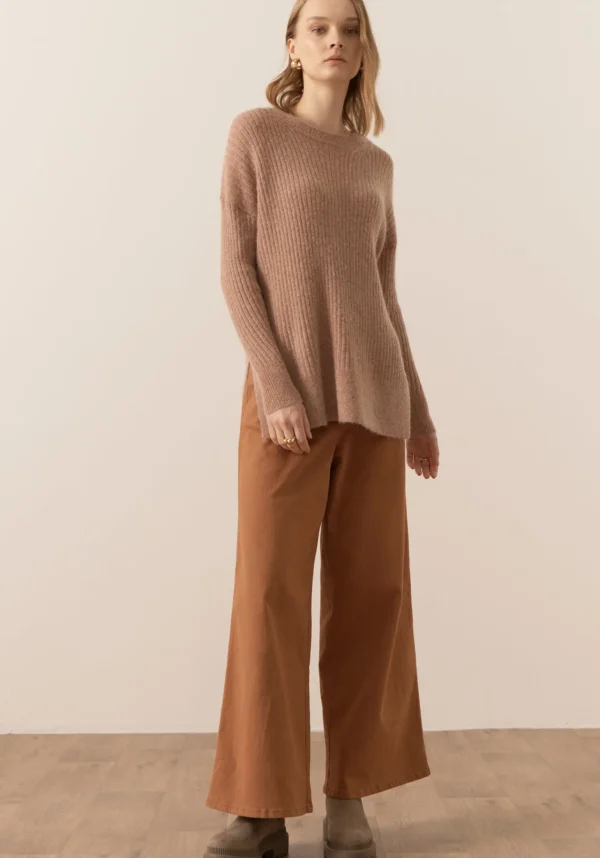Pol Fitch Ribbed Knit - Blush