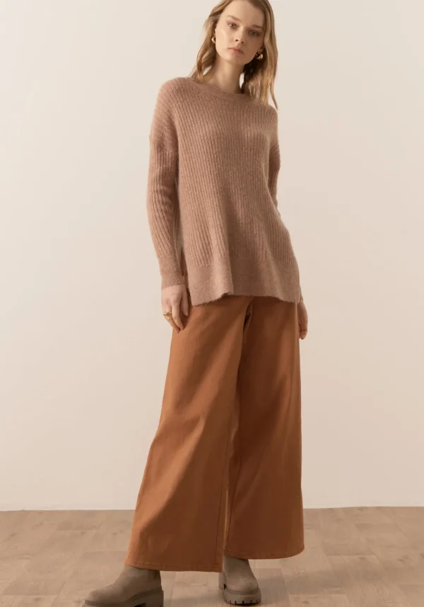 Pol Fitch Ribbed Knit - Blush
