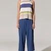 POL Miley Crop Pant - Blue
