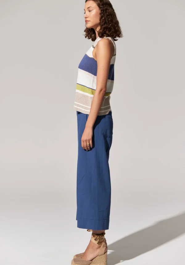POL Miley Crop Pant - Blue