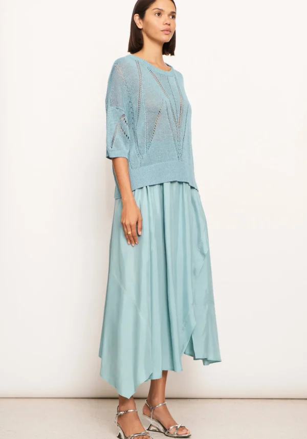 Pol Pier Knit Tee- Blue