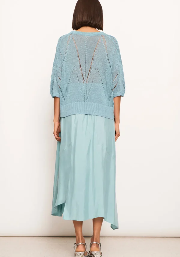 Pol Pier Knit Tee- Blue