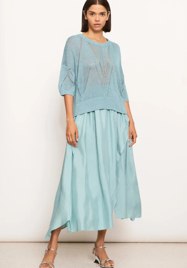 Pol Pier Knit Tee- Blue