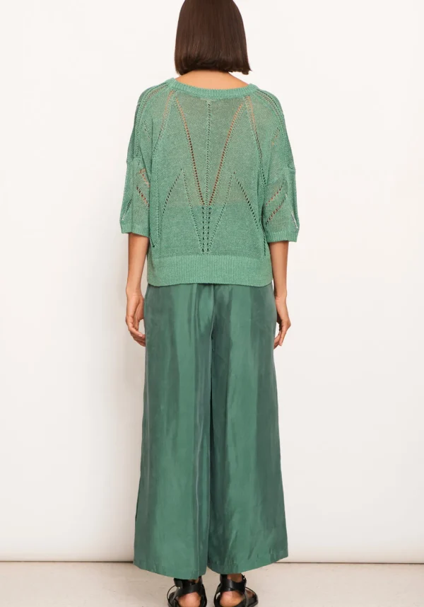 Pol Pier Knit Tee- Green