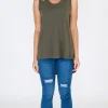 3rd Story Madison Tank Khaki