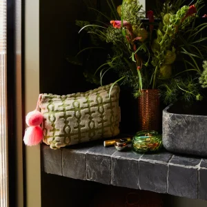 Sage & Clare Amata Terry Pouch - Palm Large