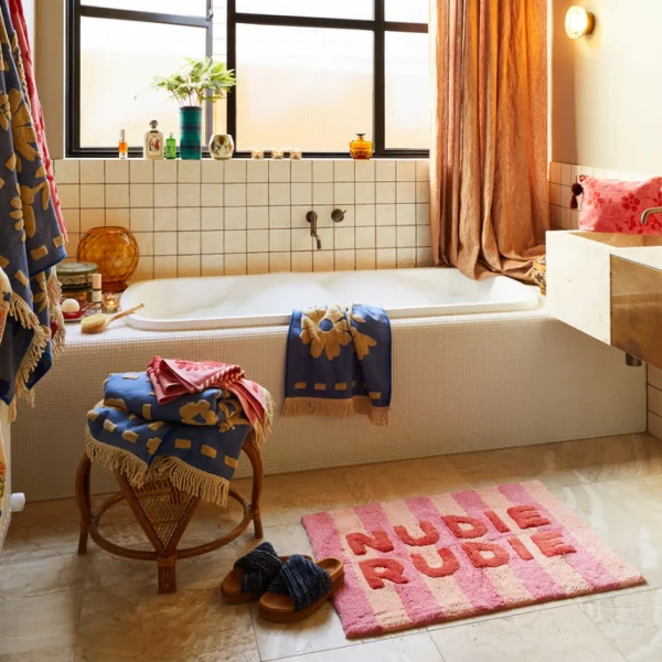 Sage & Clare Ira Nudie Rudie Bath Mat - Posy